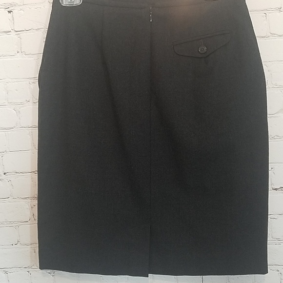 Casual Corner Wool gray pencil skirt - Picture 4 of 6